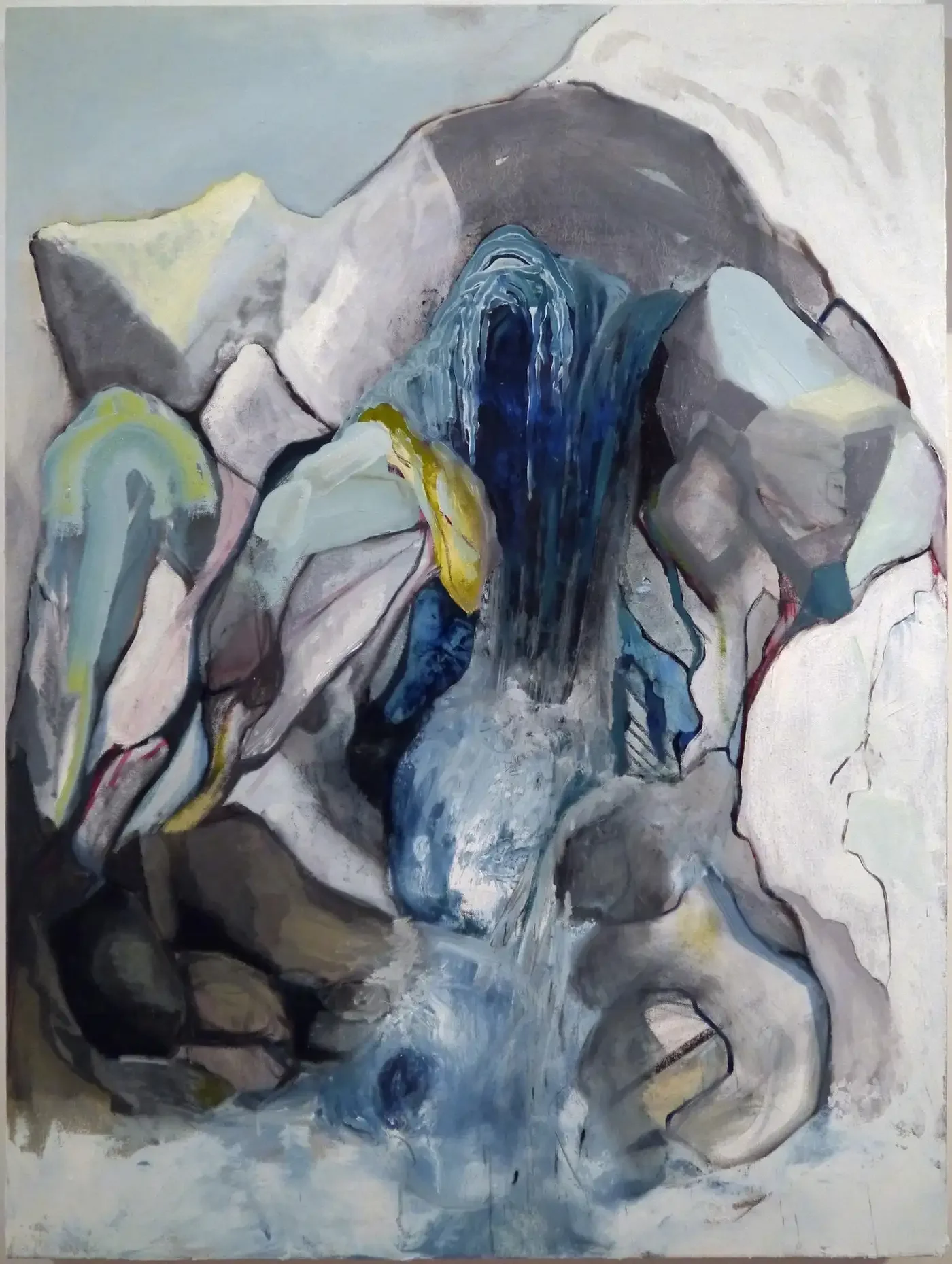"Climbing the Fracture Zone," Oil Painting