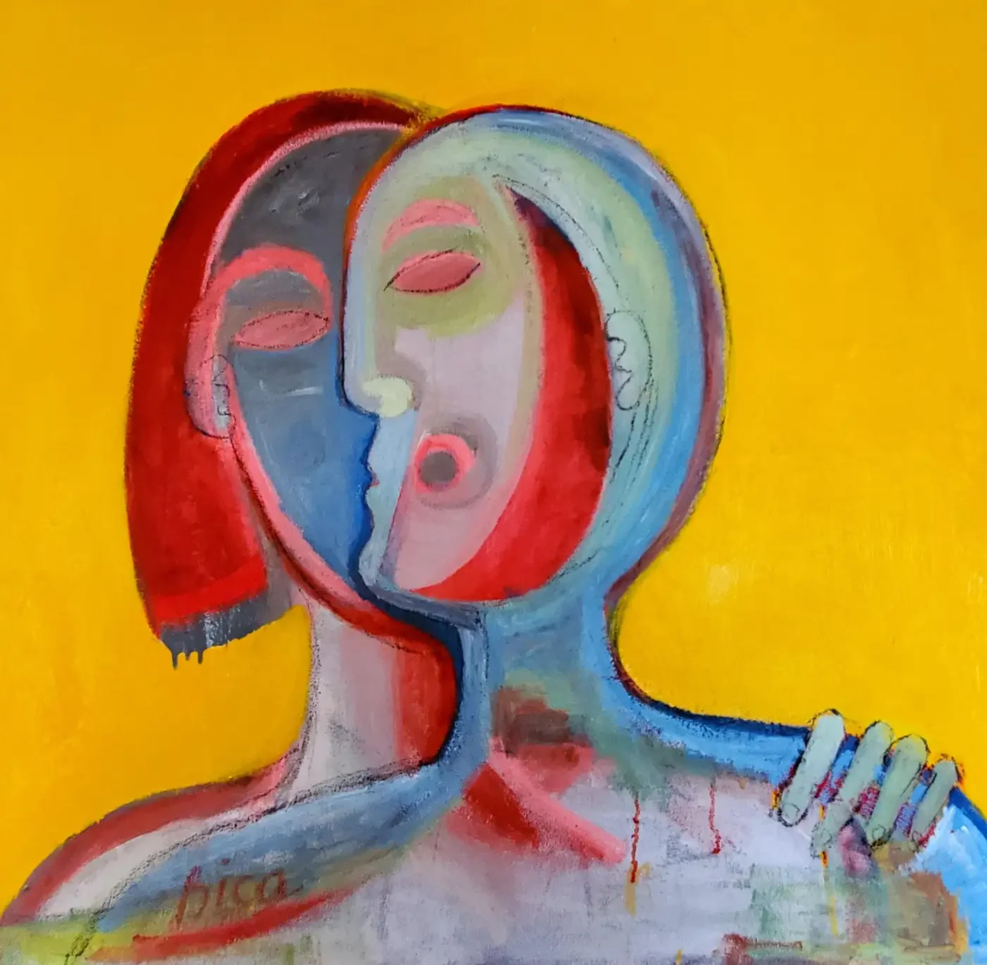 "I Have Your Back," Oil Painting