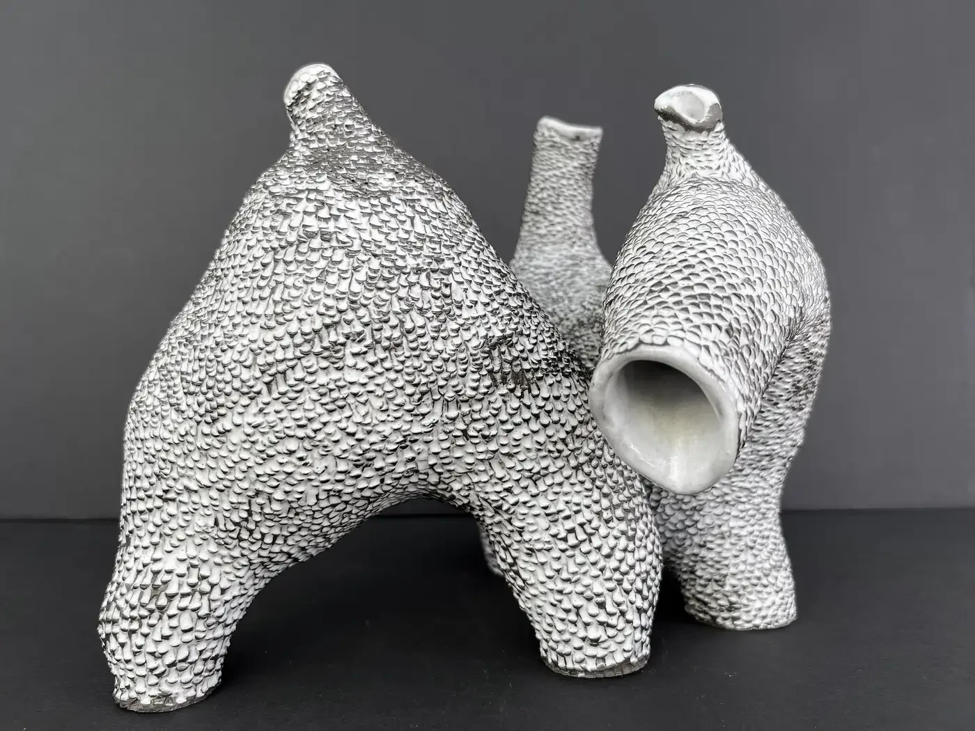 "The Chicken and the Horse," Stoneware 