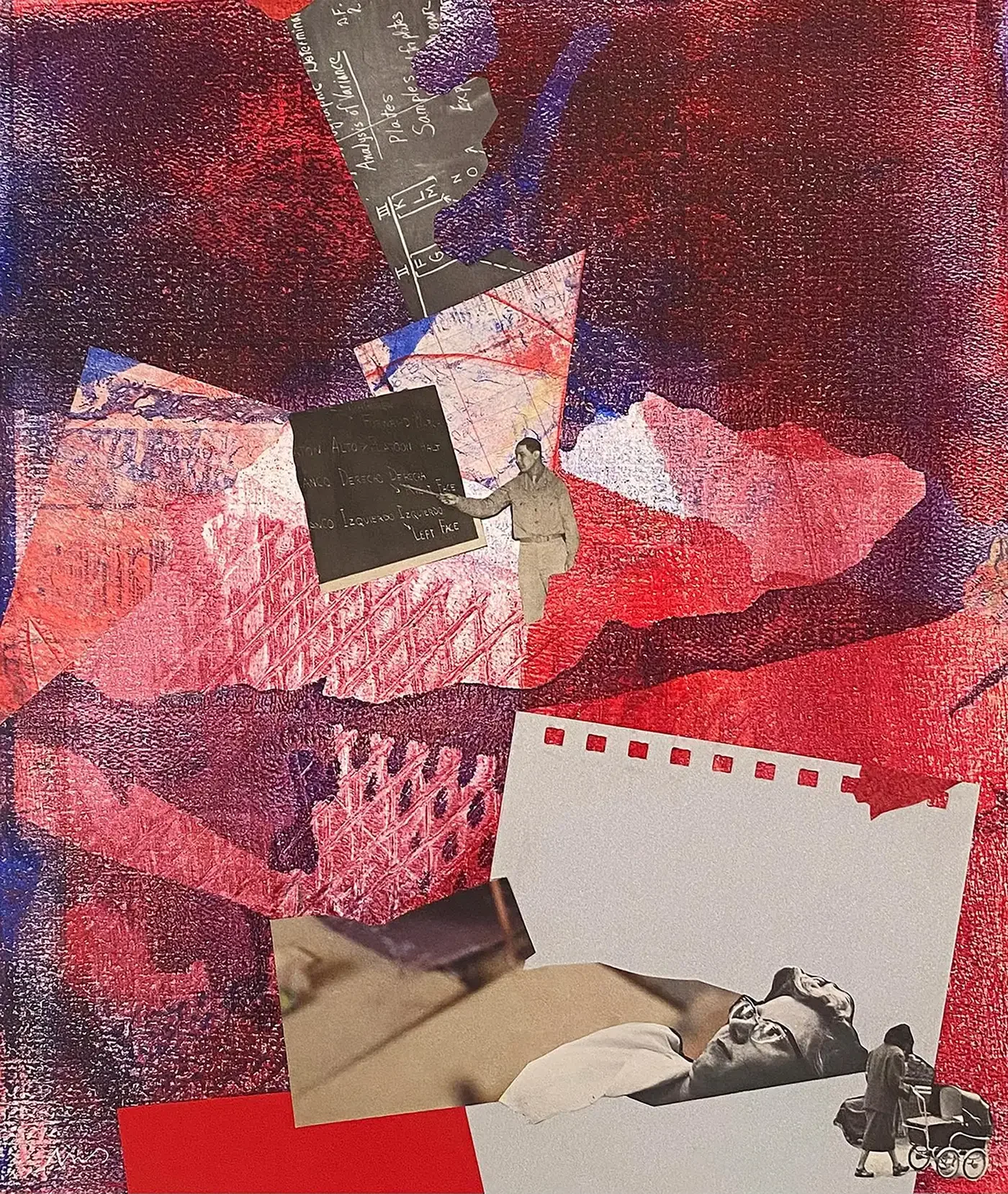 Monica DeSalvo, "Acquiesce," Mixed-media Collage, Available