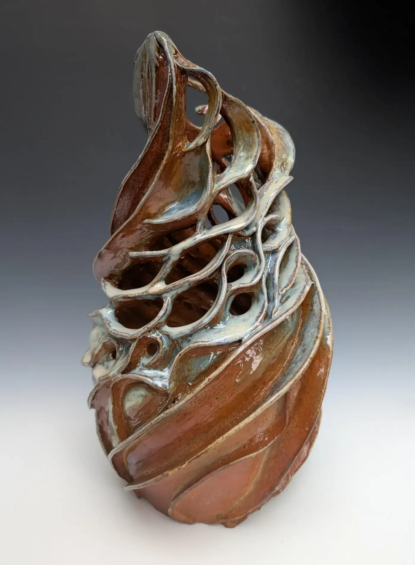 Heather A. F. Binder, "Long Pond," Wood Fired Ceramic, Available