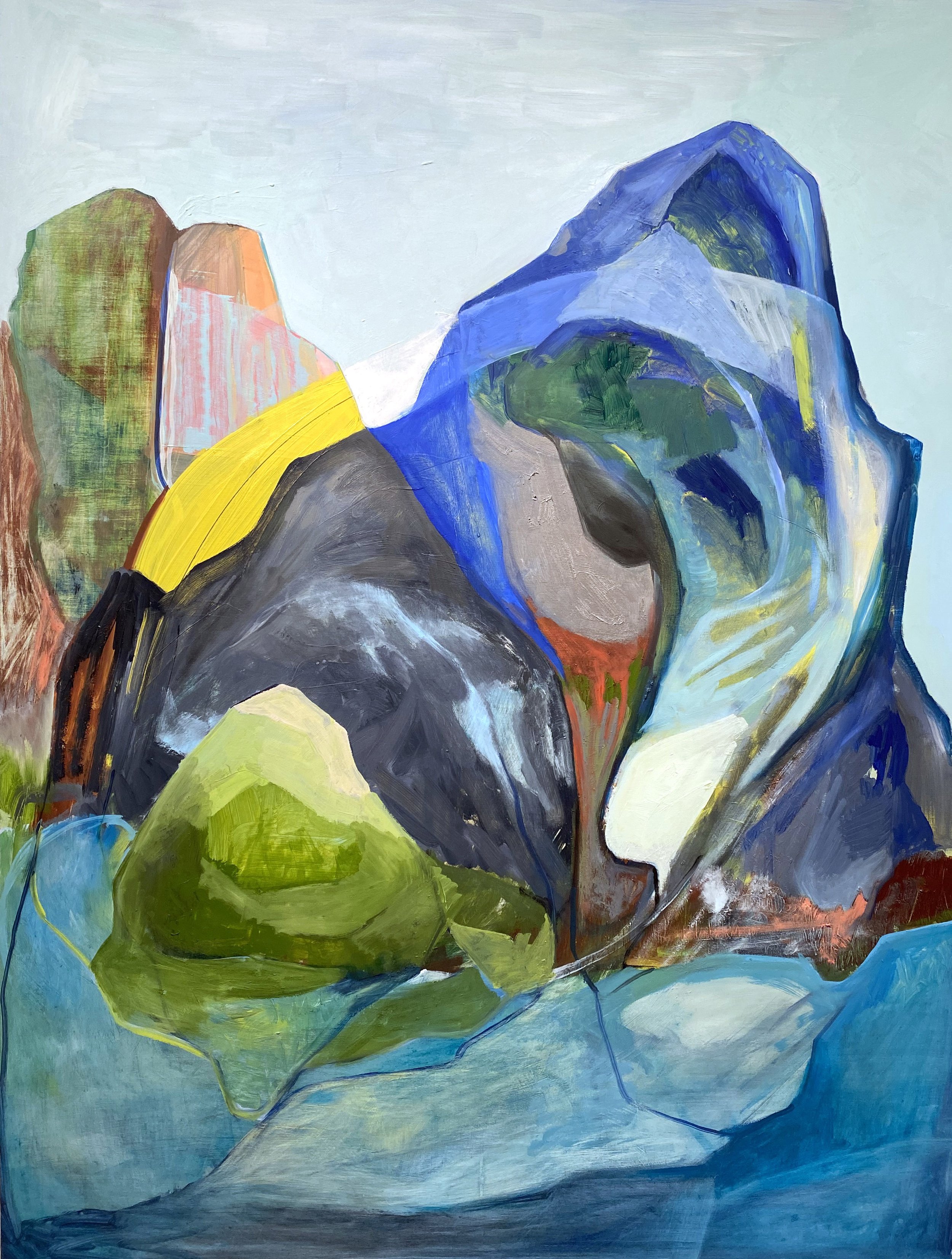 Kathline Carr, "Clear Day (Revelation Range)," Oil Painting, Available