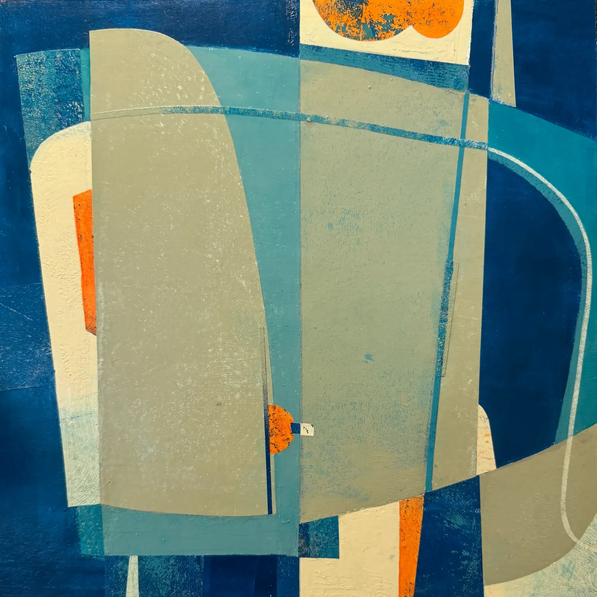 Talking Through It," Mixed Media Painting