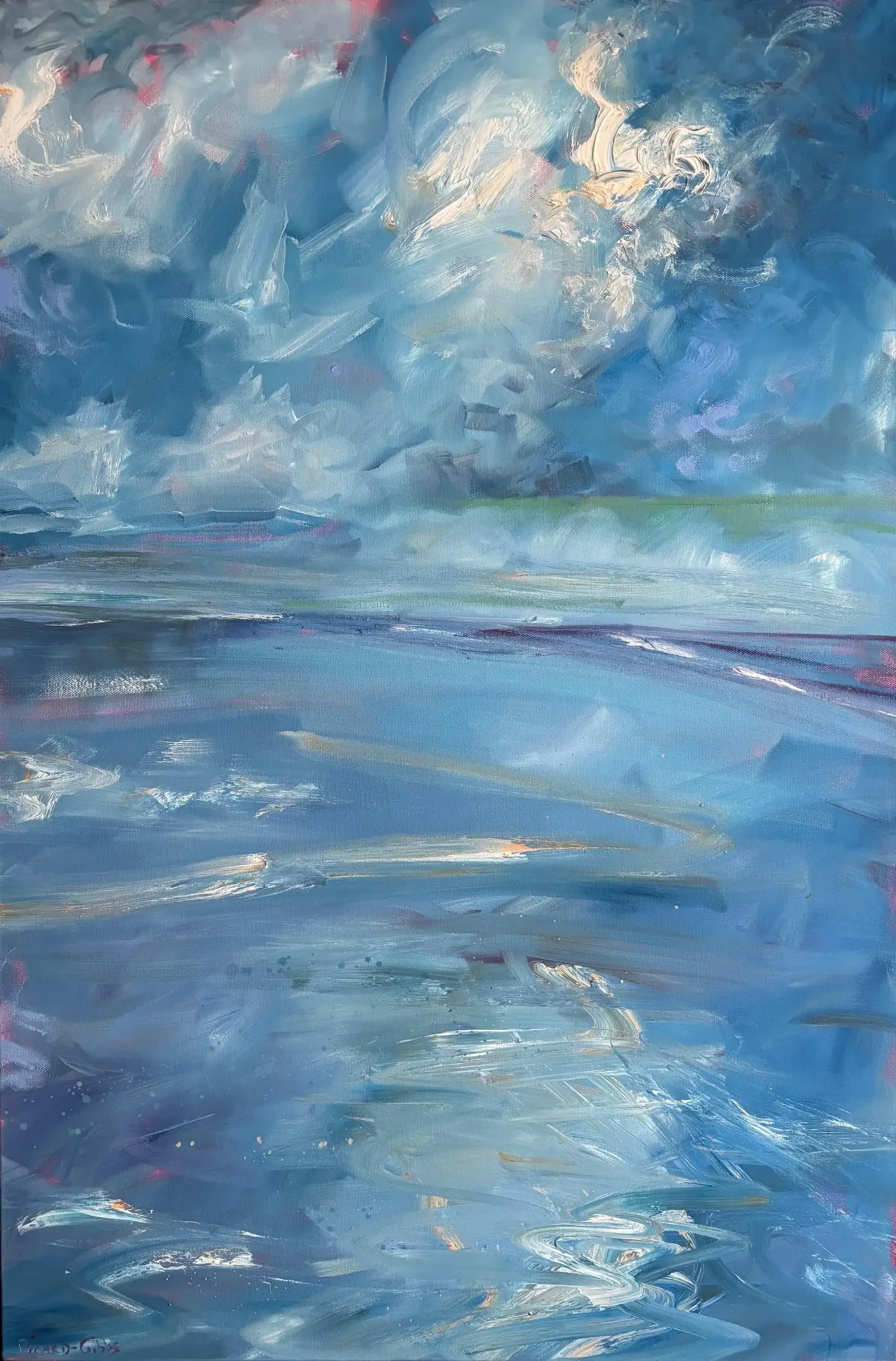 "Mirrored Cloud," Oil Painting on Canvas