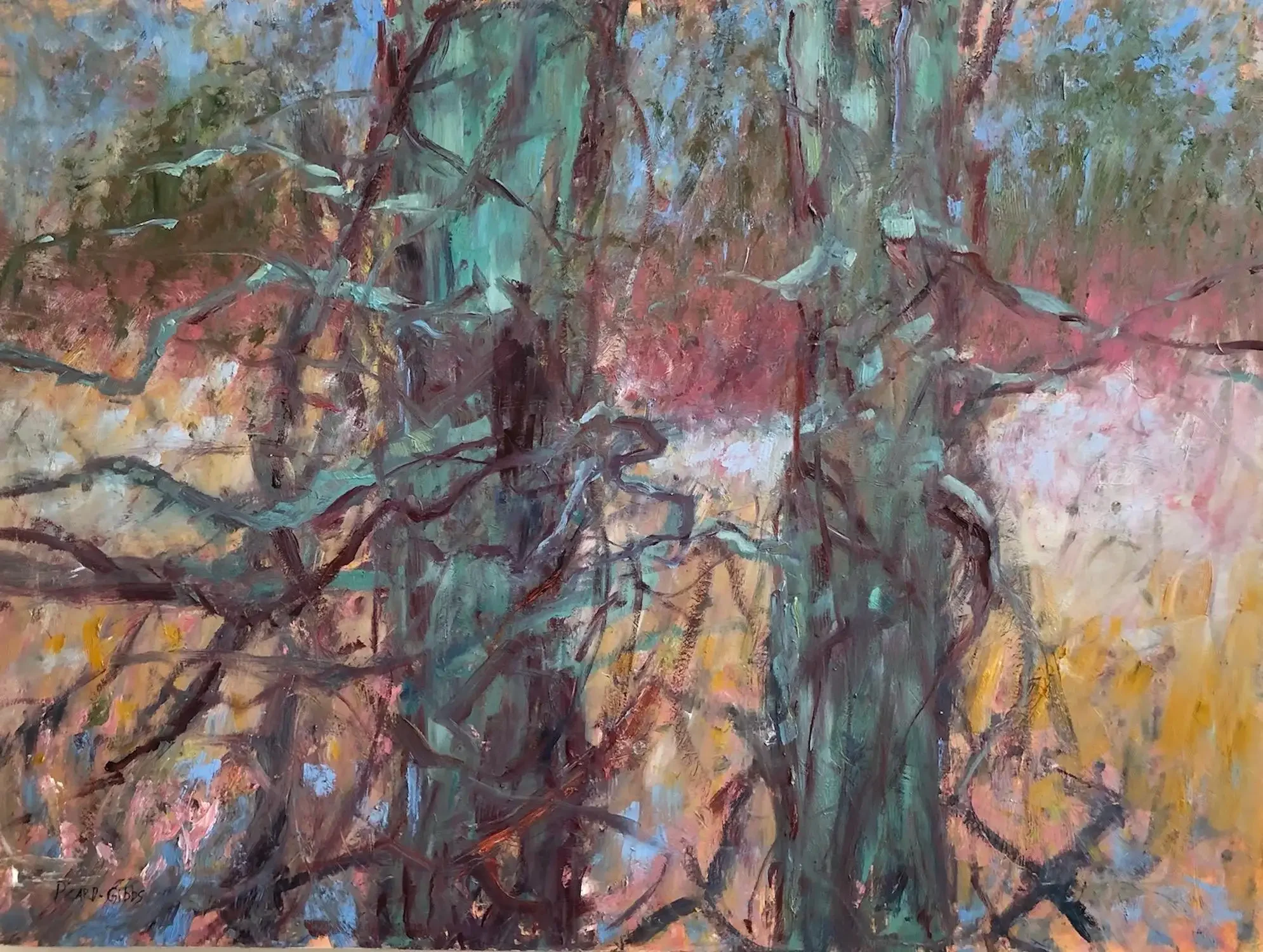 "The Watchmen," Oil Painting on Panel