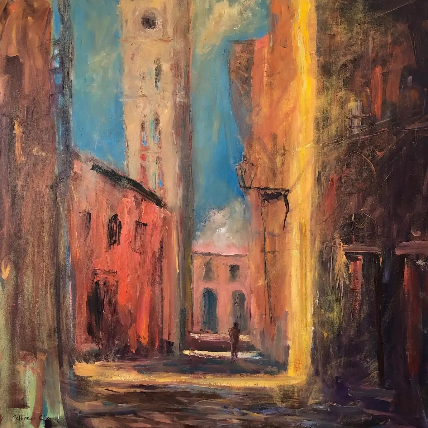 "Strada," Oil Painting on Canvas