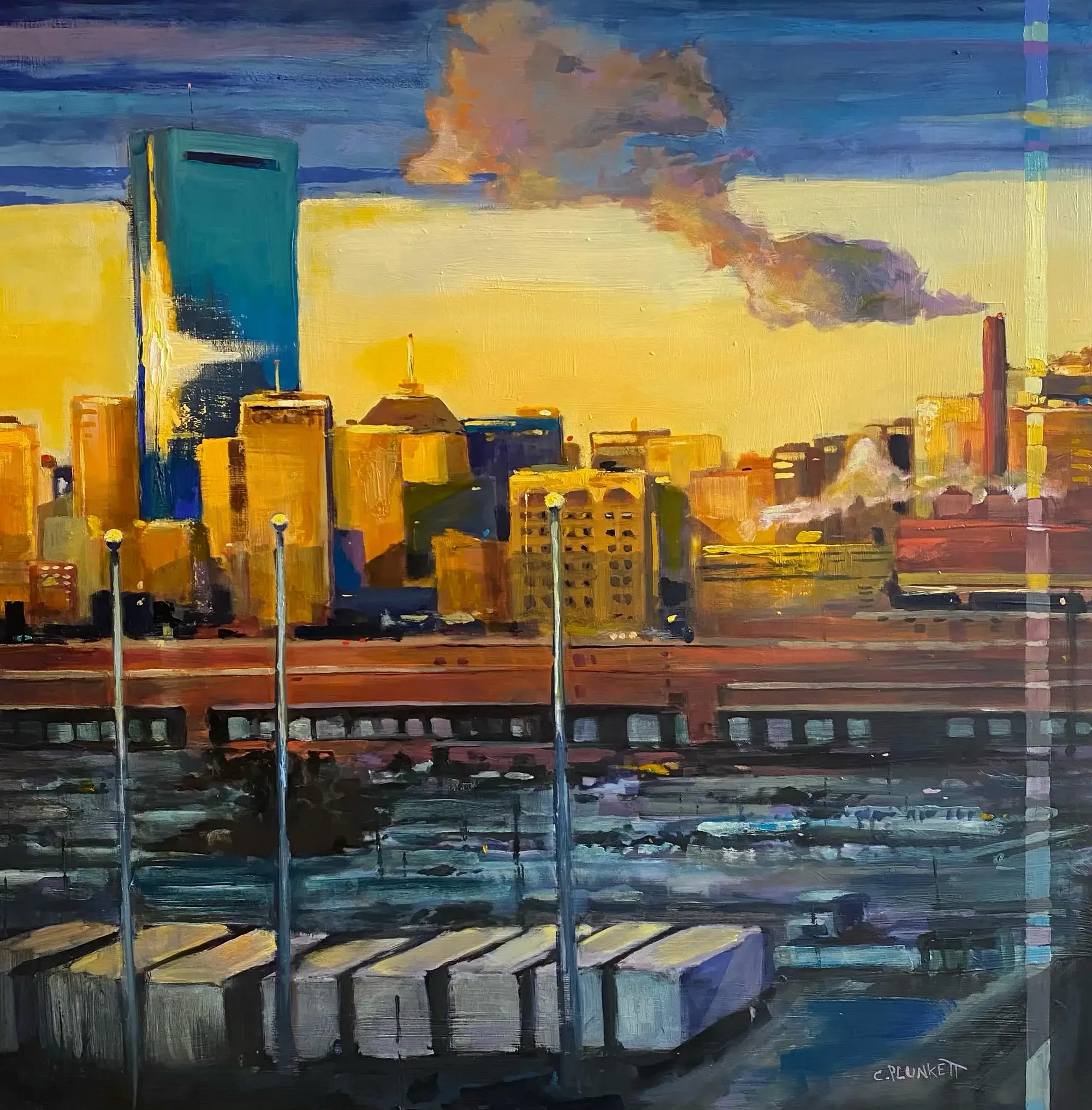 "Beckoning Dawn," Oil Painting on Wood Panel