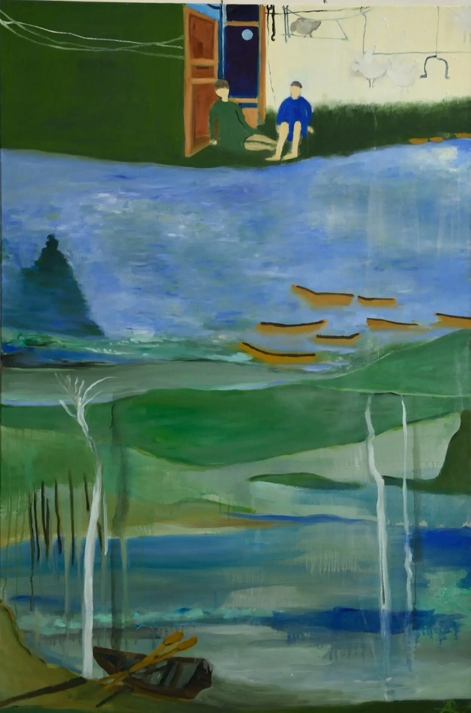 "Longitude," Oil Painting on Canvas