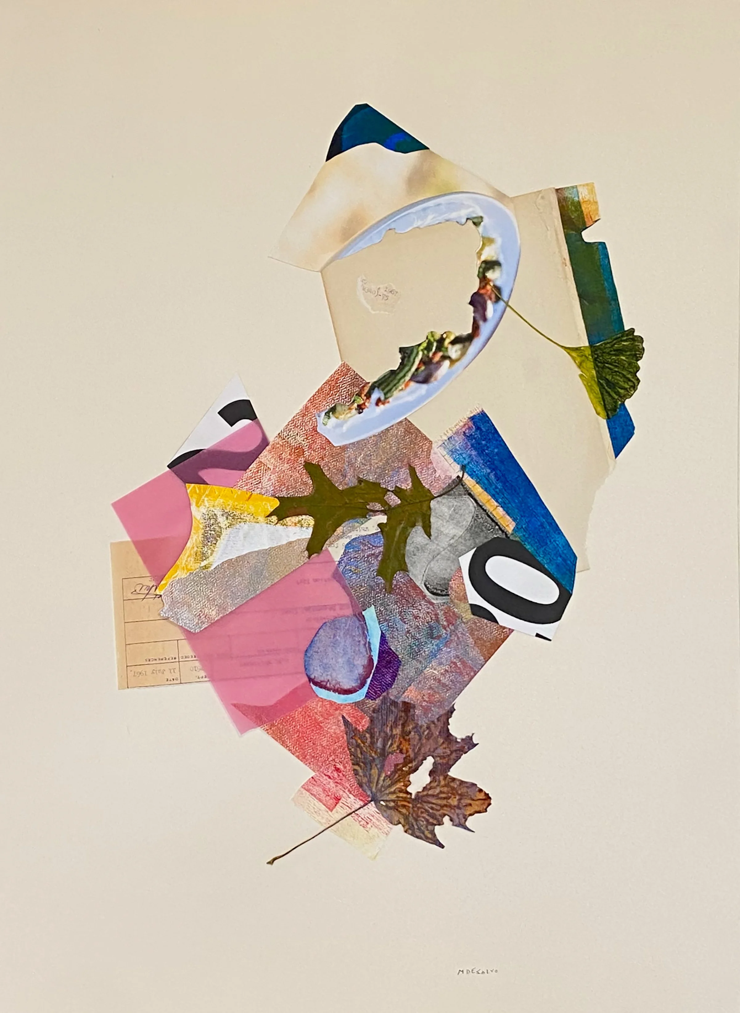 Monica DeSalvo, "What's behind door #3?," Mixed-Media Collage, Available