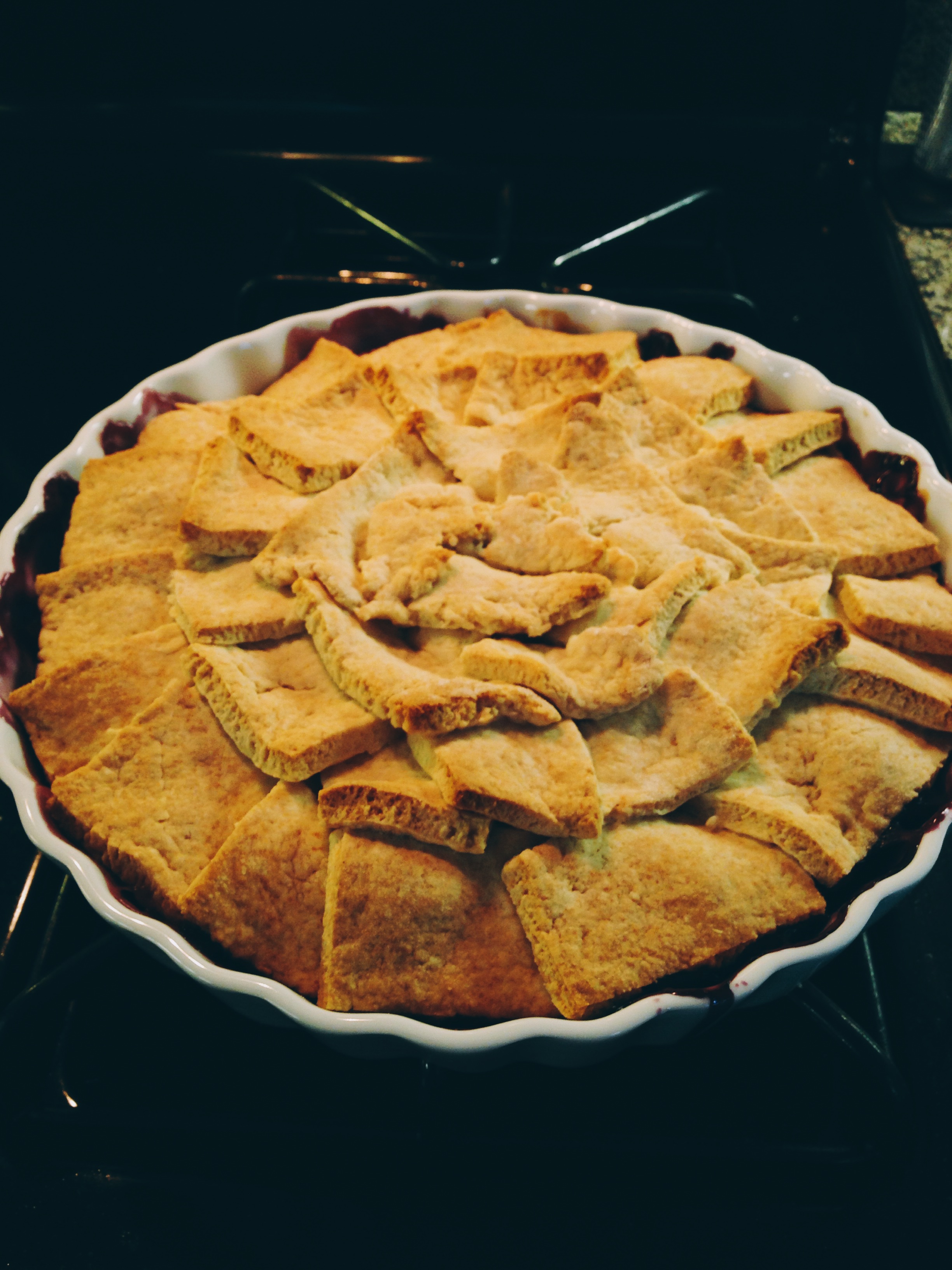 Nectarine and Blueberry Cobbler