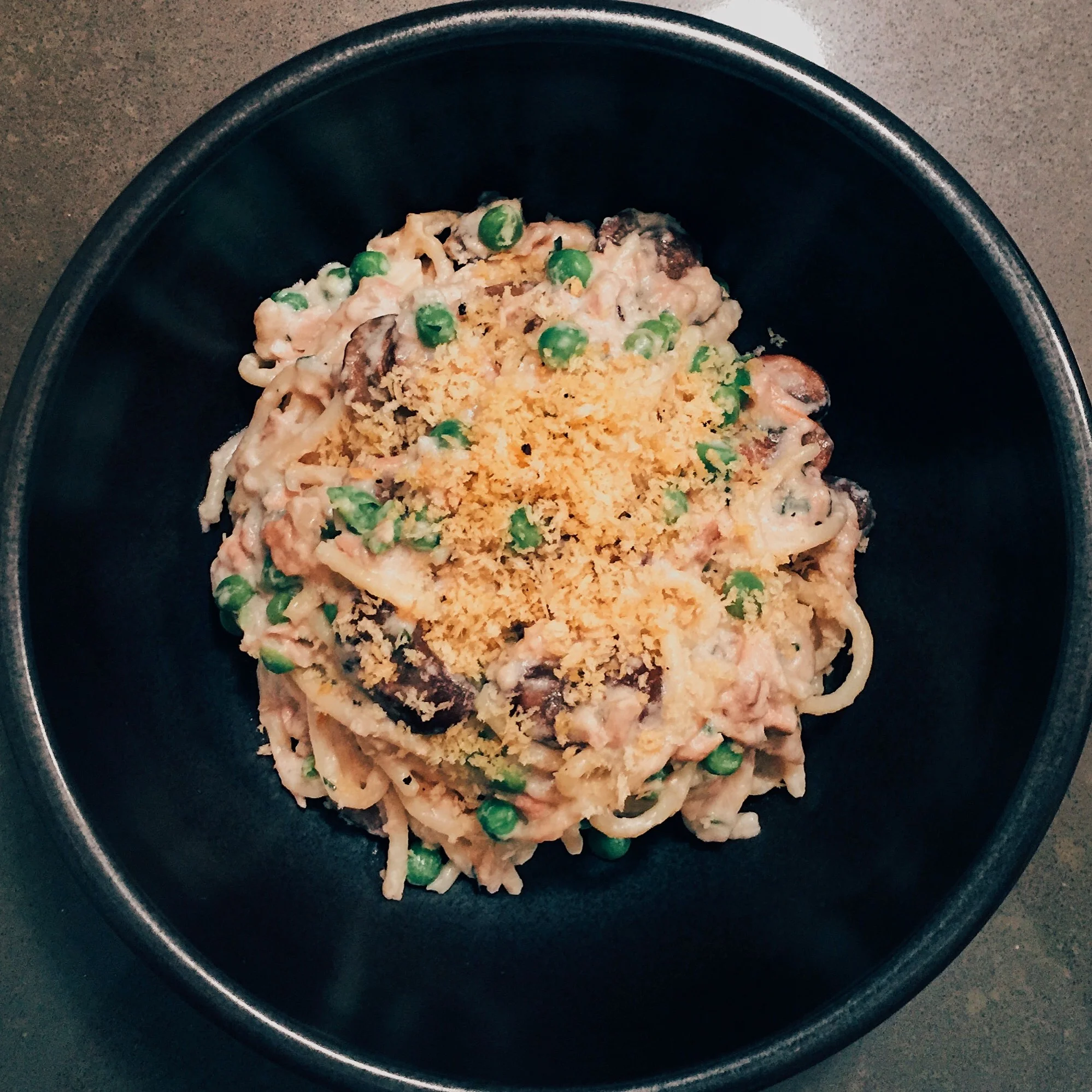Noodles with Tuna and Peas