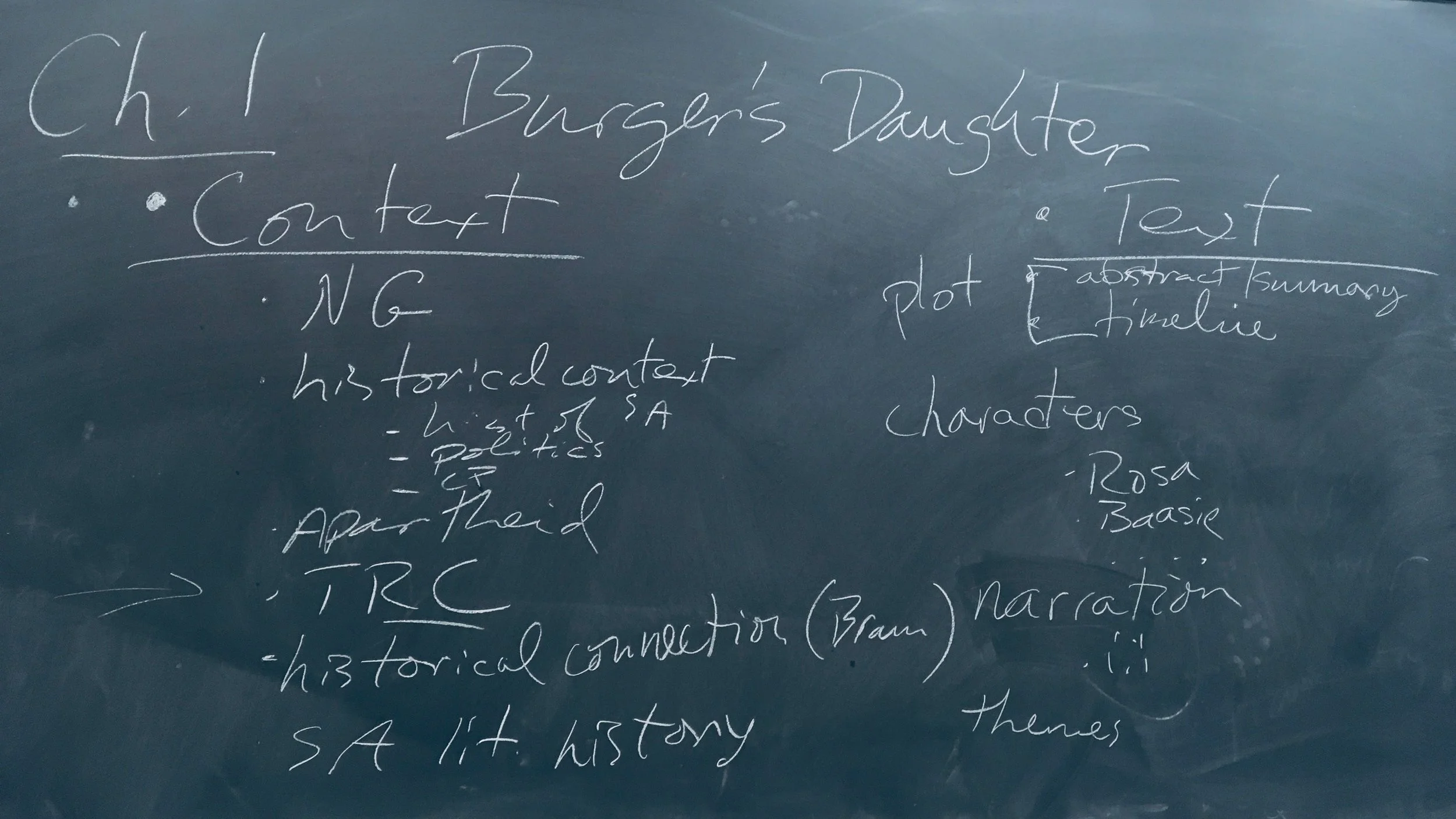 The mad scribbling of Prof. Skidmore.