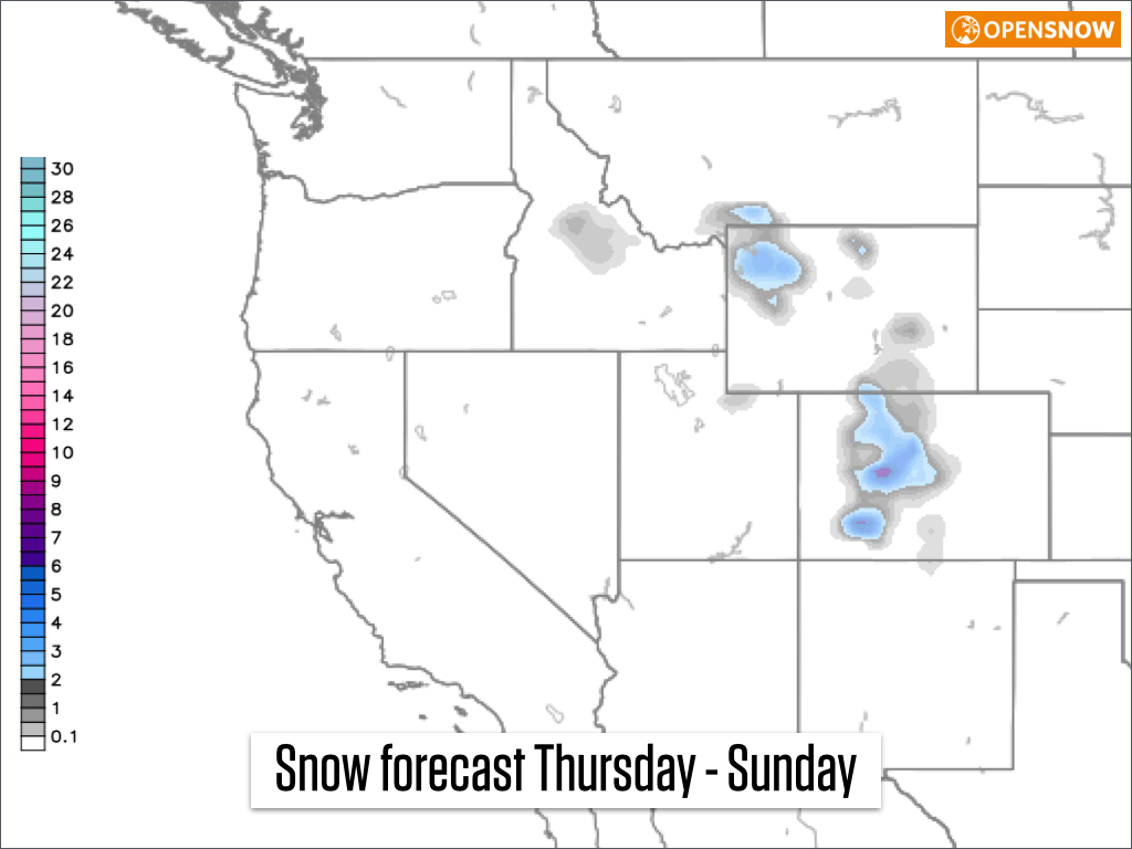 Forecast from the Canadian weather model. Source: Weatherbell.com