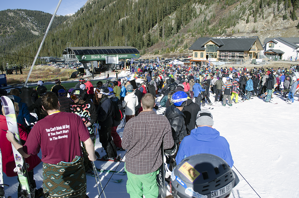 The view from the back of the line.