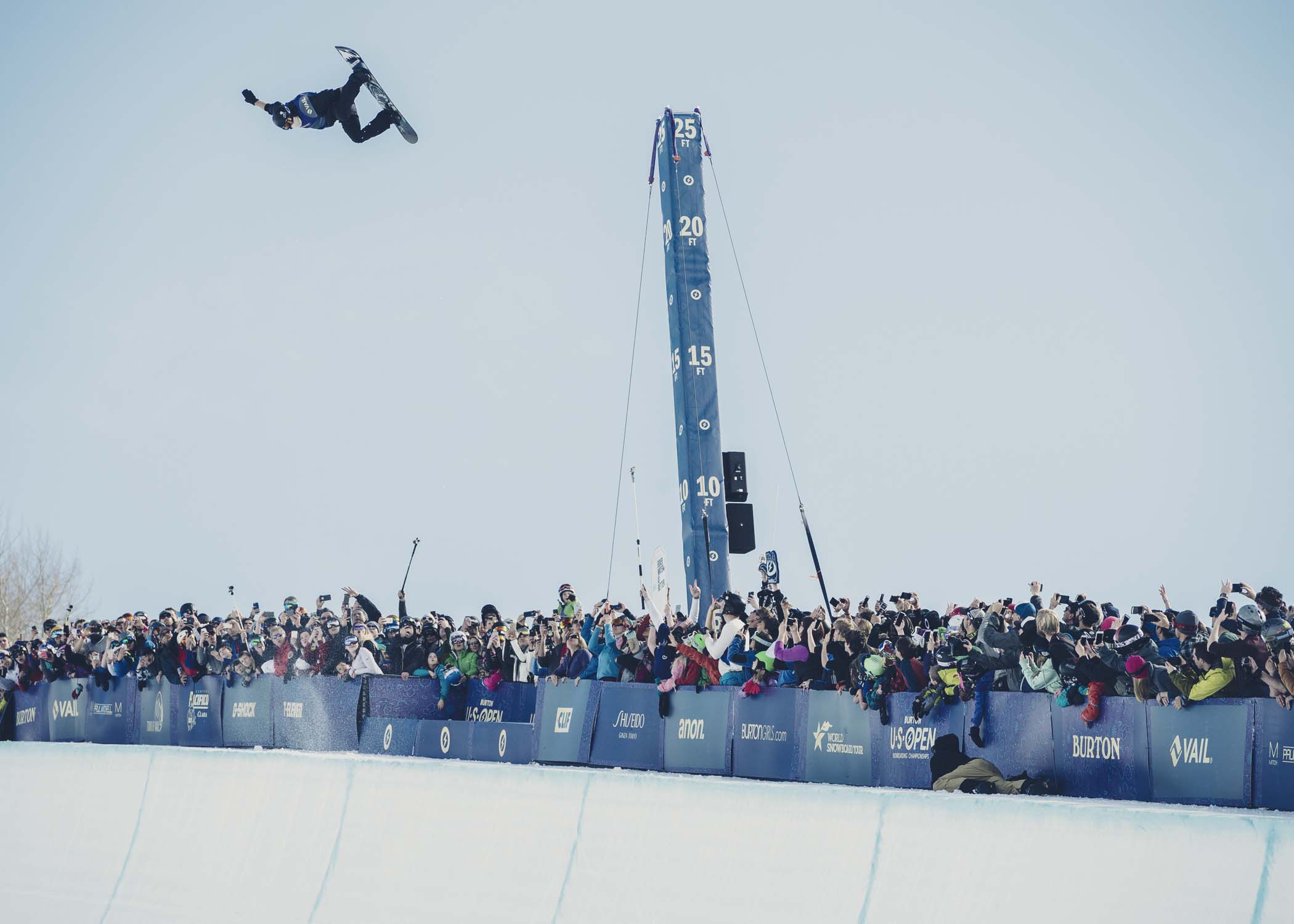 Shaun White launches 26 feet out of the U.S. Open Pipe | P: Blotto