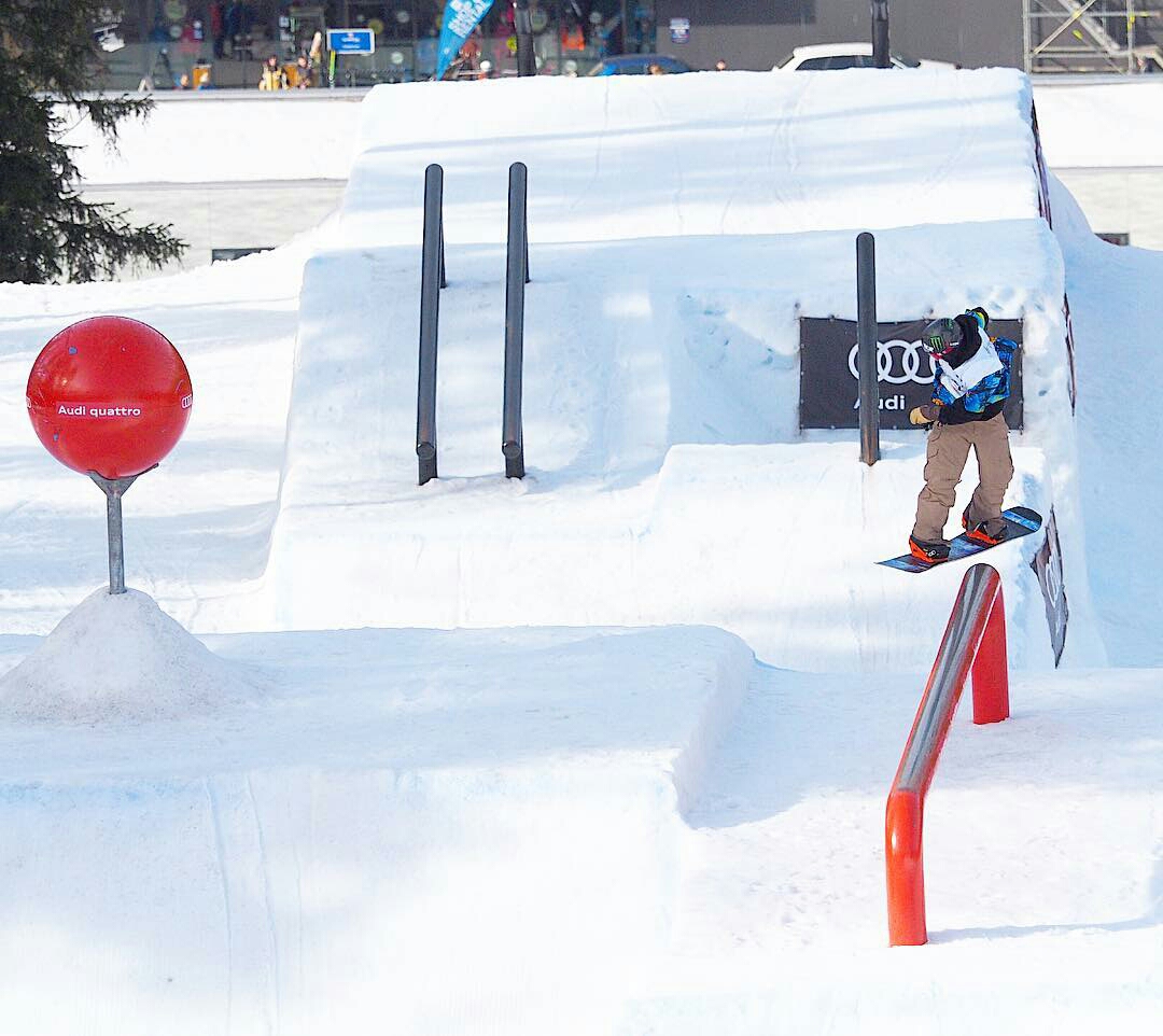 Chris Corning laying down a solid run for the victory | P: US Snowboarding