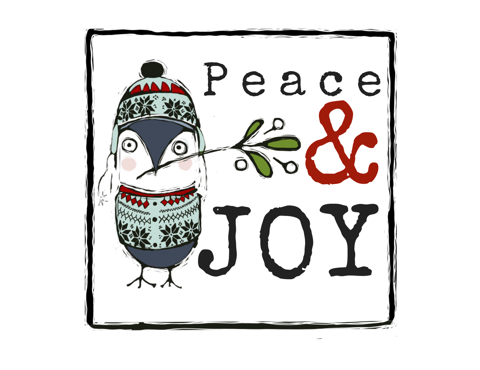 0064 - Peace and Joy - Christmas Holiday Card.png