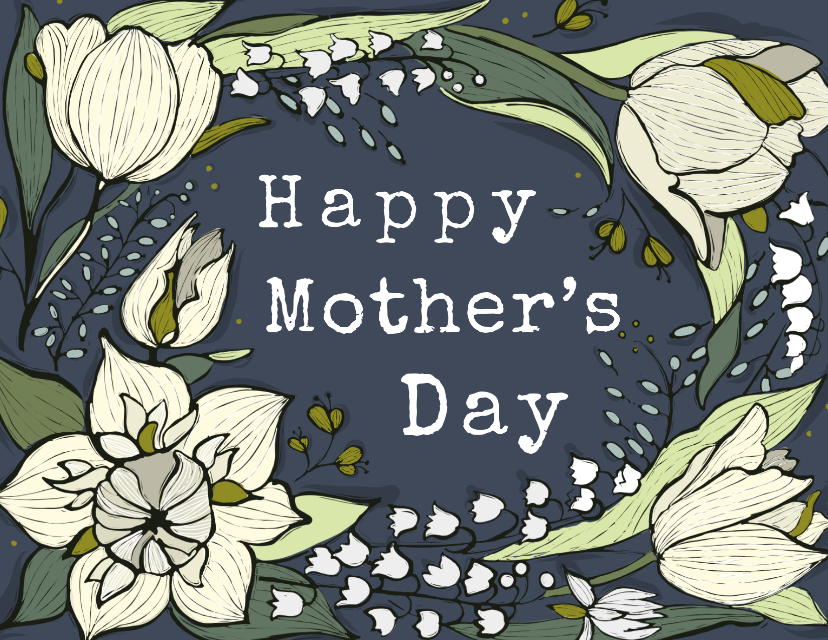 0058 - Happy Mother’s Day Card - Cream Tulips.png