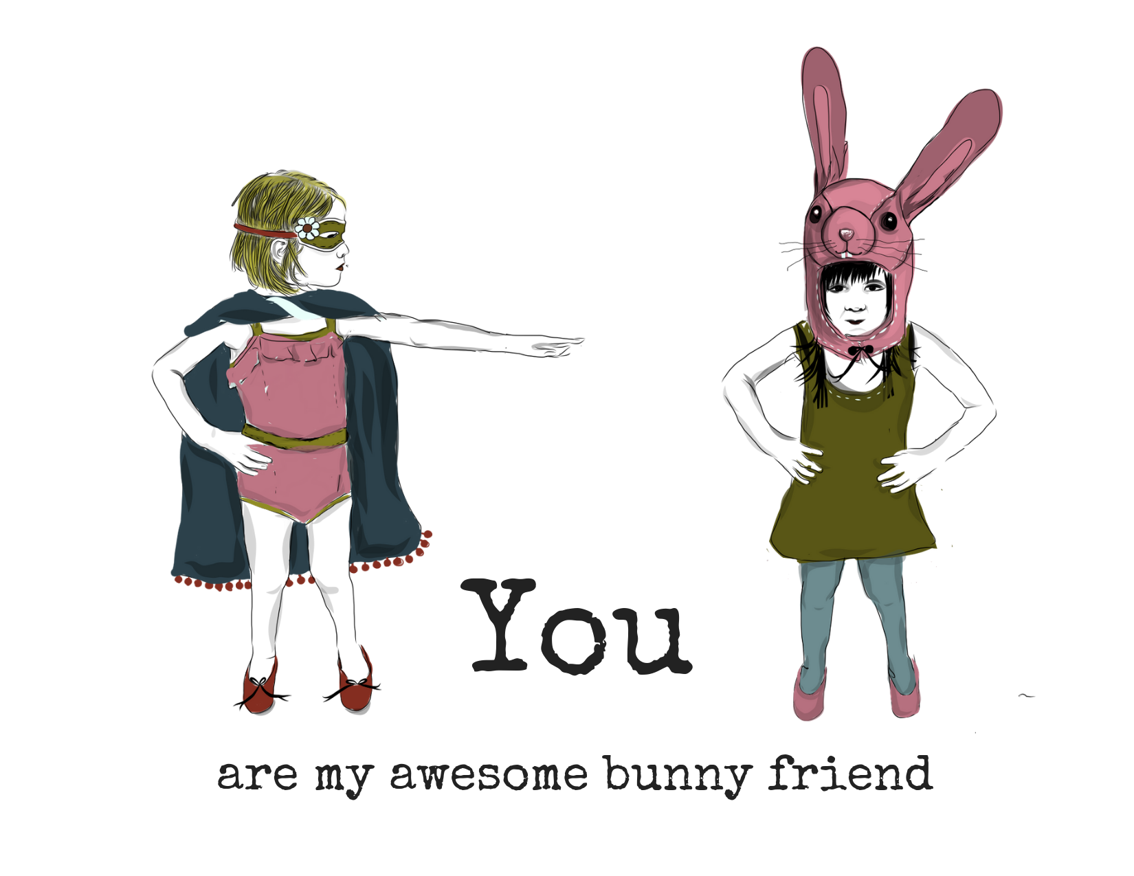 0001 - You are my awesome bunny friend - Funny Card.png