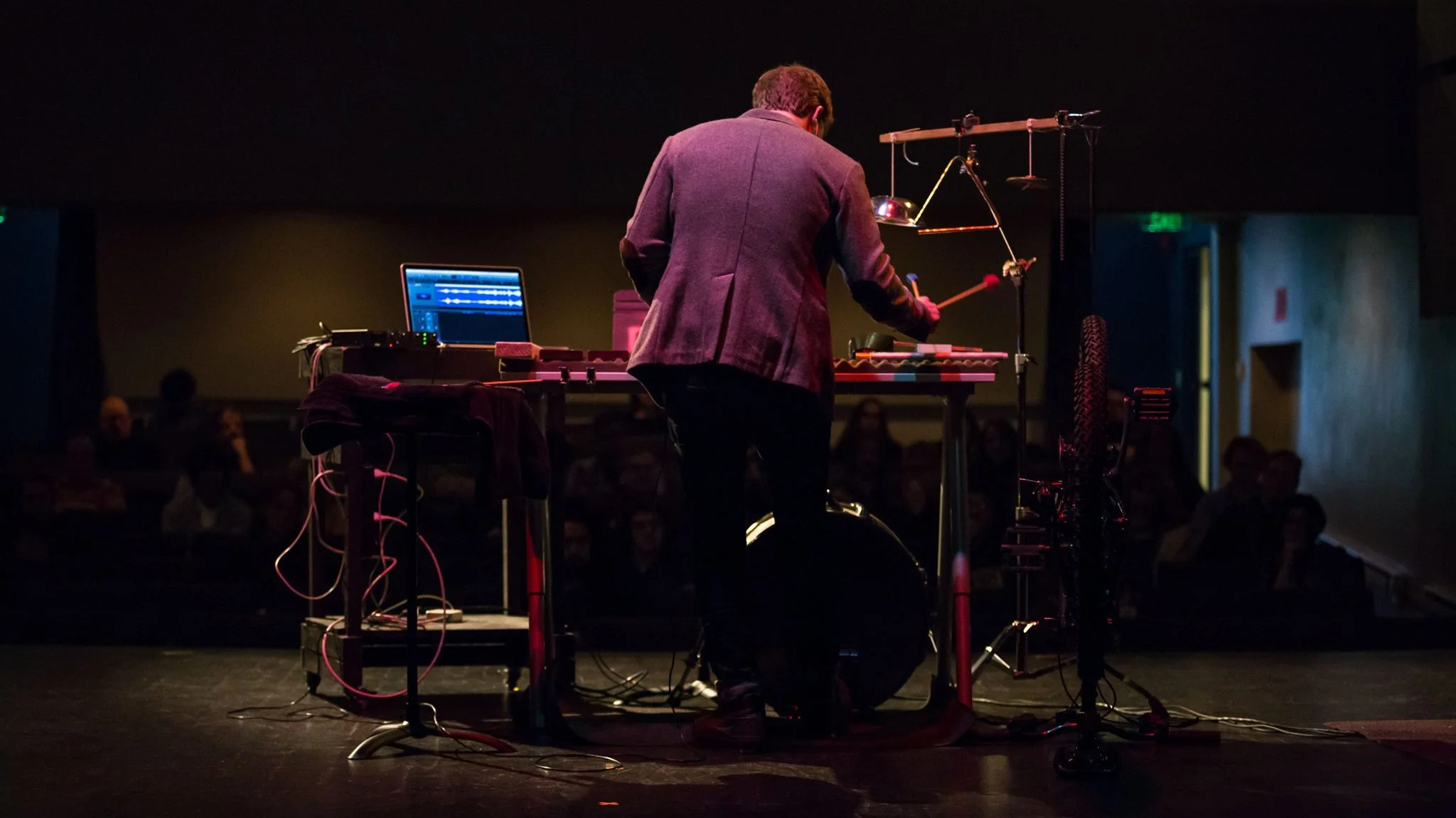 Chris performing "Other Cities" by Spencer Arias at NUMUS 2018 at the Cornish School in Seattle, WA.