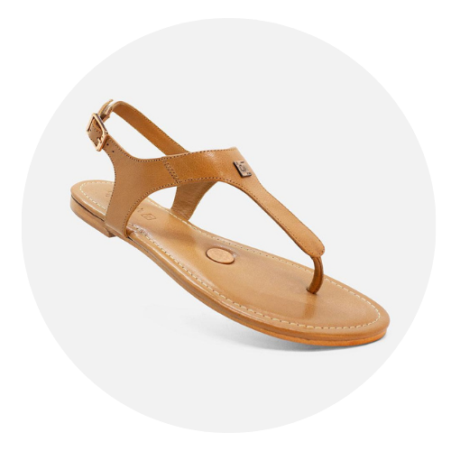 Tan Coffee Grounded Sandals