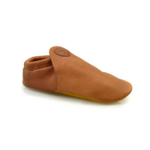 Smooth Leather Roo Earthing Moccasin - Light Elk 