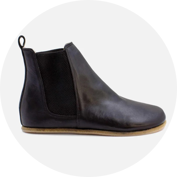 Onyx Clay Chelsea Smooth Leather Grounding Boots