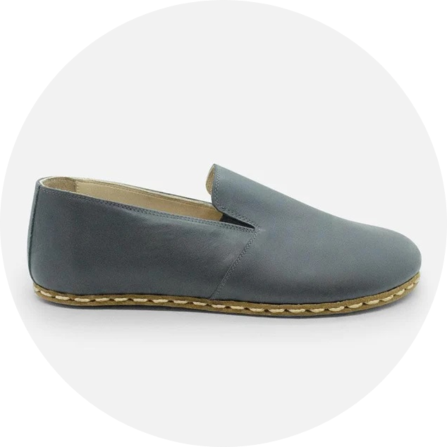 Slate Classic Clay Leather Earthing Slip Ons