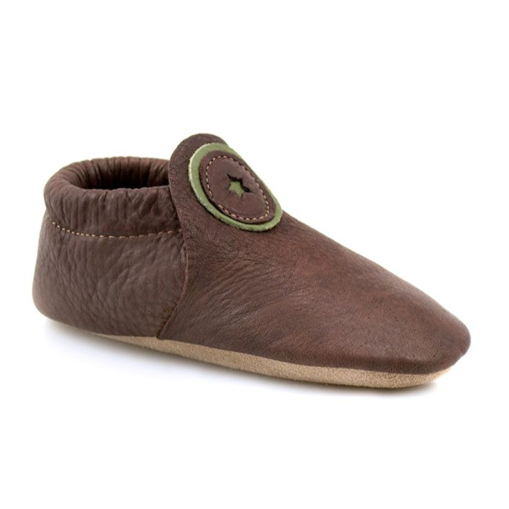 Child's Roo Grounded Shoe - Dark Elk Leather
