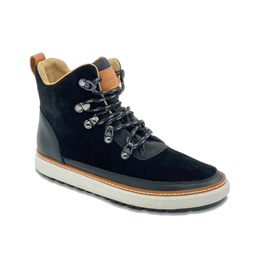 Black Suede High Top Grounding Shoe