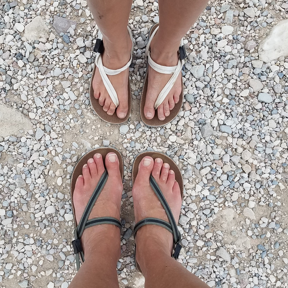 Earthrunner Child's Minimalist and Adult Circadian Sandals