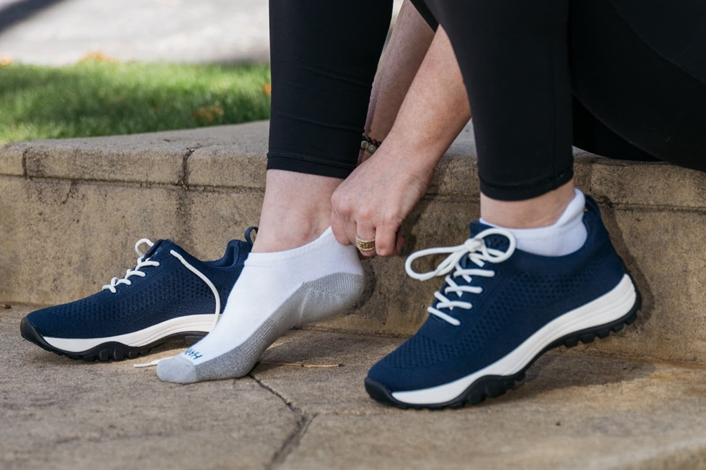 Navy Grounded Sneakers and Grounding Socks