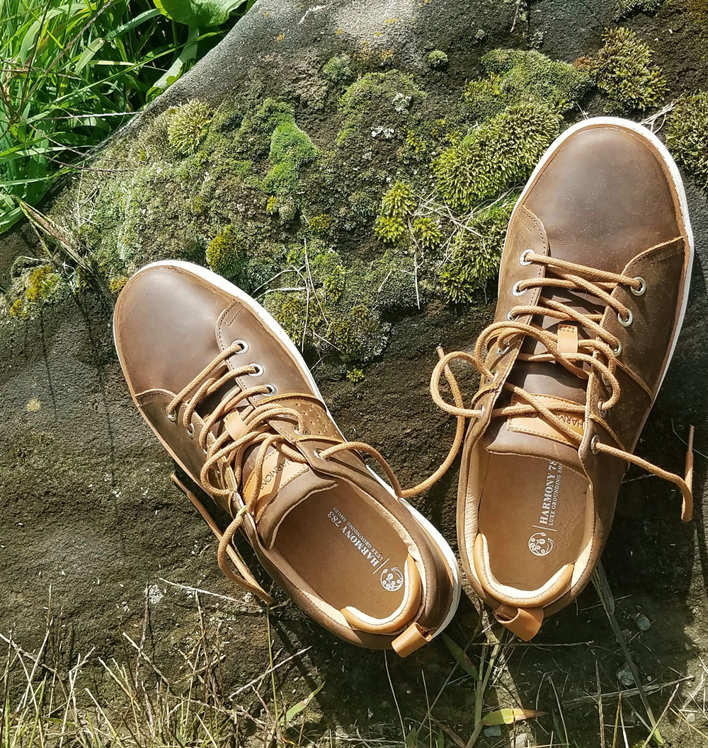 Harmony Brown Leather Walker Grounding Shoes