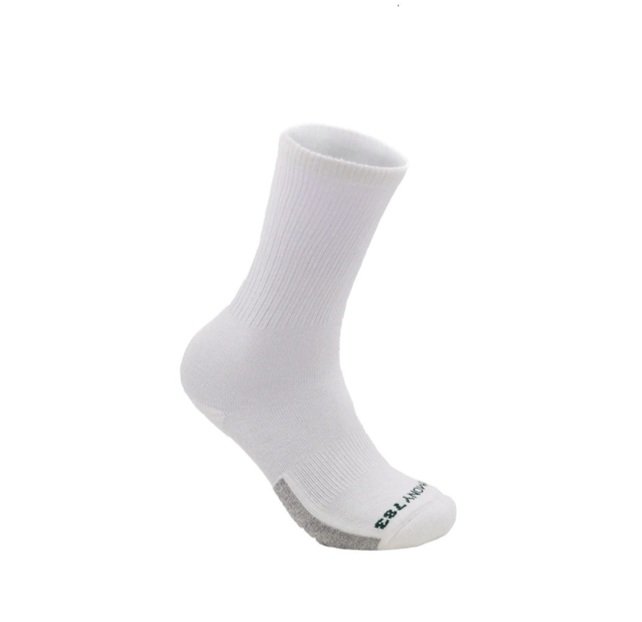 Crew White Organic Cotton Grounding Socks