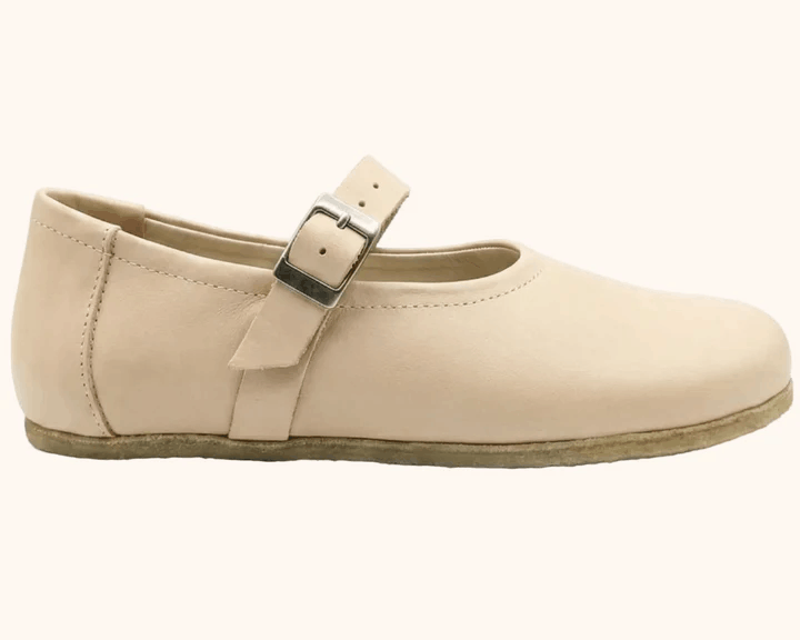 Cream Leather Nara Grounding Shoe