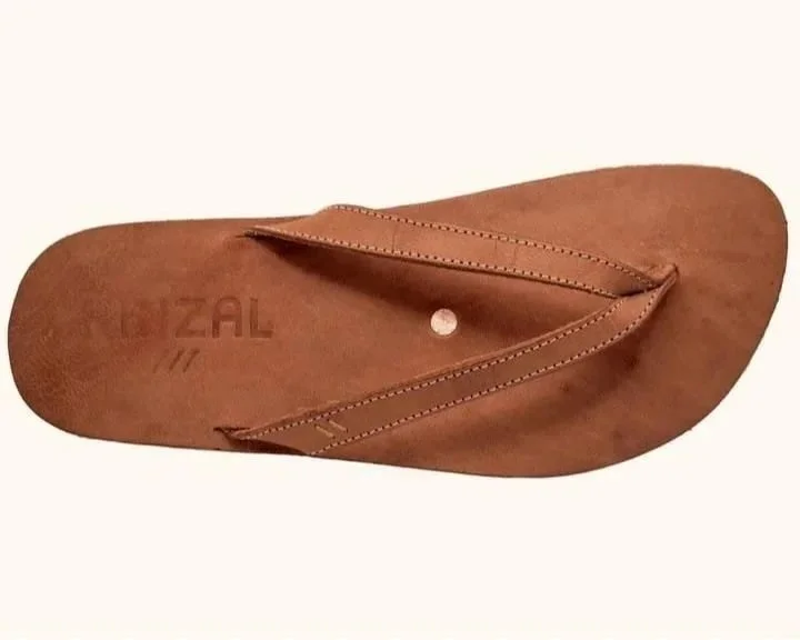 Rana II Women's Undyed Oiled Leather Grounding Flip Flop