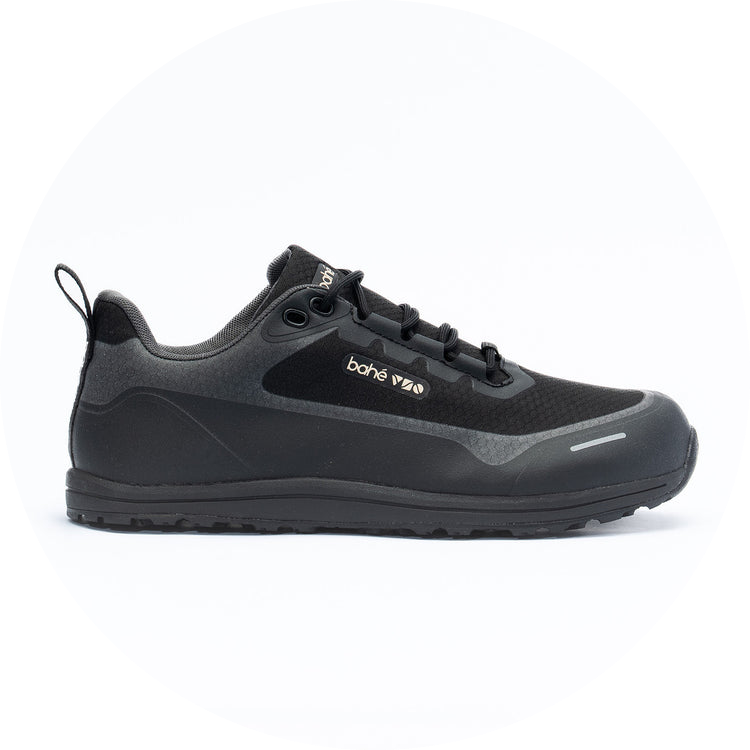 bahe midnight adapt barefoot grounding style sneaker with medium thick  sole side view