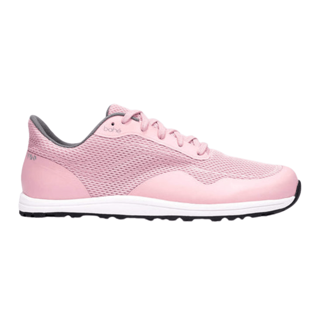 bahe pink sneakers for men and women grounded running shoes