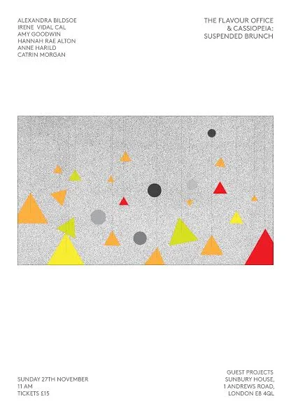 Poster by Catrin Morgan for the collaborative event at Guest Projects in London