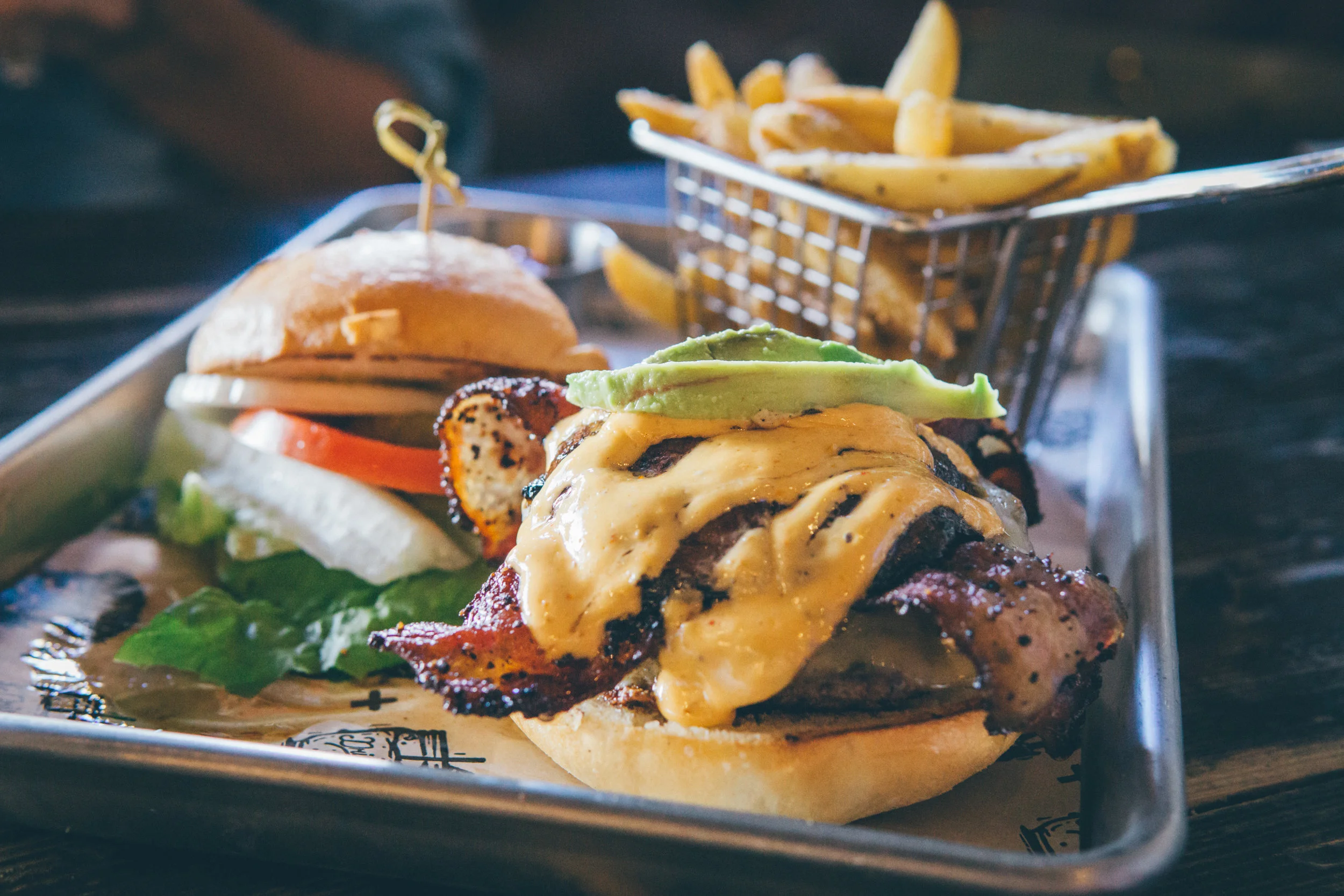 90210: Swiss, Peppered Bacon, Chipotle Mayo, Avocado, Portobello Mushroom Cap