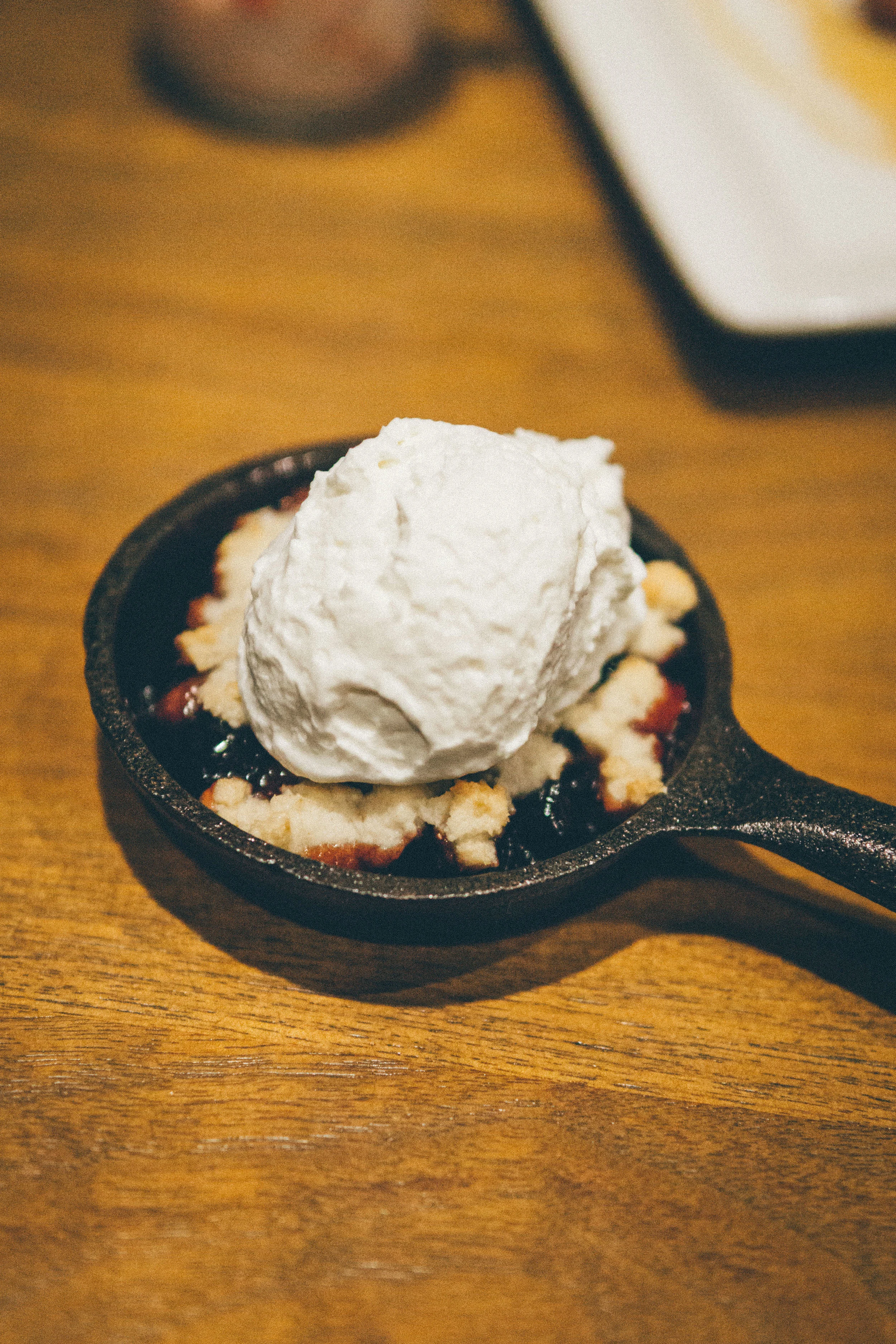 Cast Iron Skillet Cabernet & Amarena Cherry Cobbler