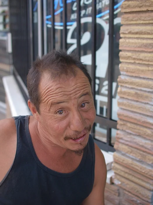 Jerome Garcia chillin' on Main Street 