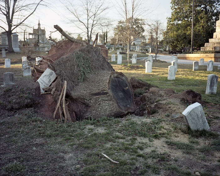Oakland Cemetery after the Tornado 