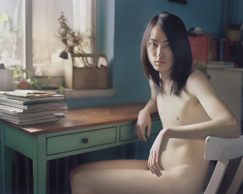 Man in a Blue Room