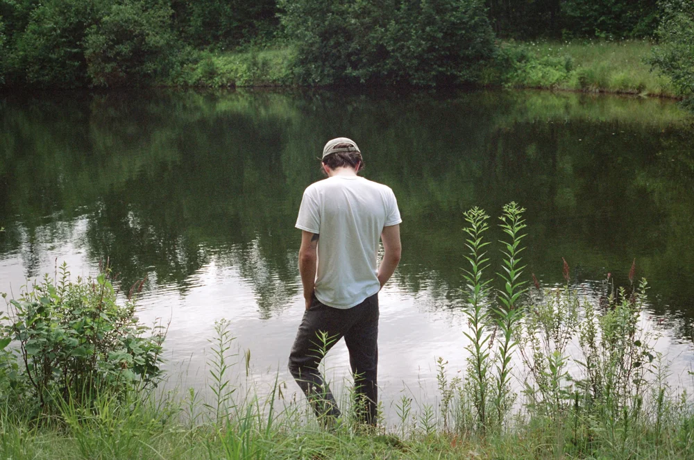 Matthew at the Tarn, Maine