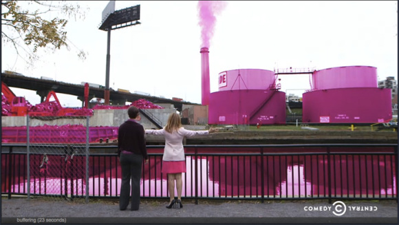 Still from the December 3rd, 2014 The Daily Show