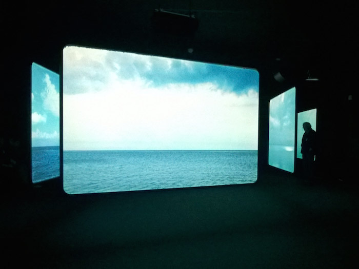 View of the six-channel installation at the Portland Art Museum