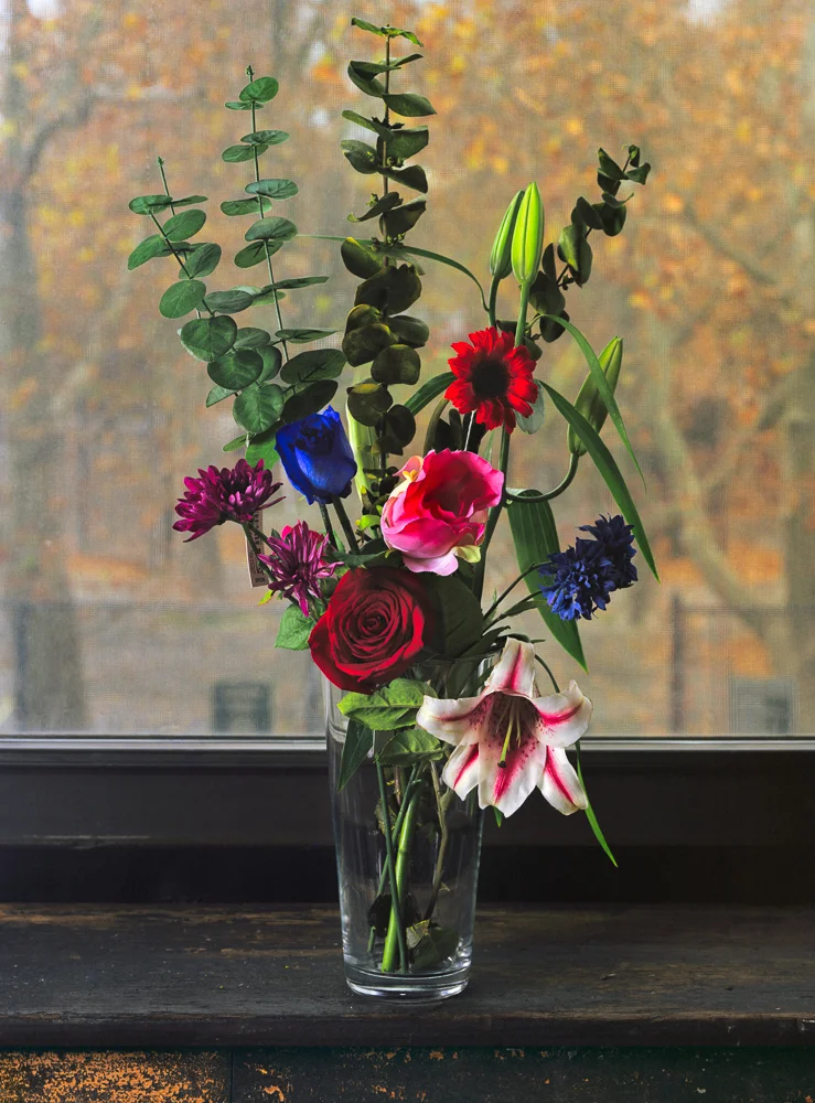 Still Life with Real, Fake, and Dyed Flowers, 2010