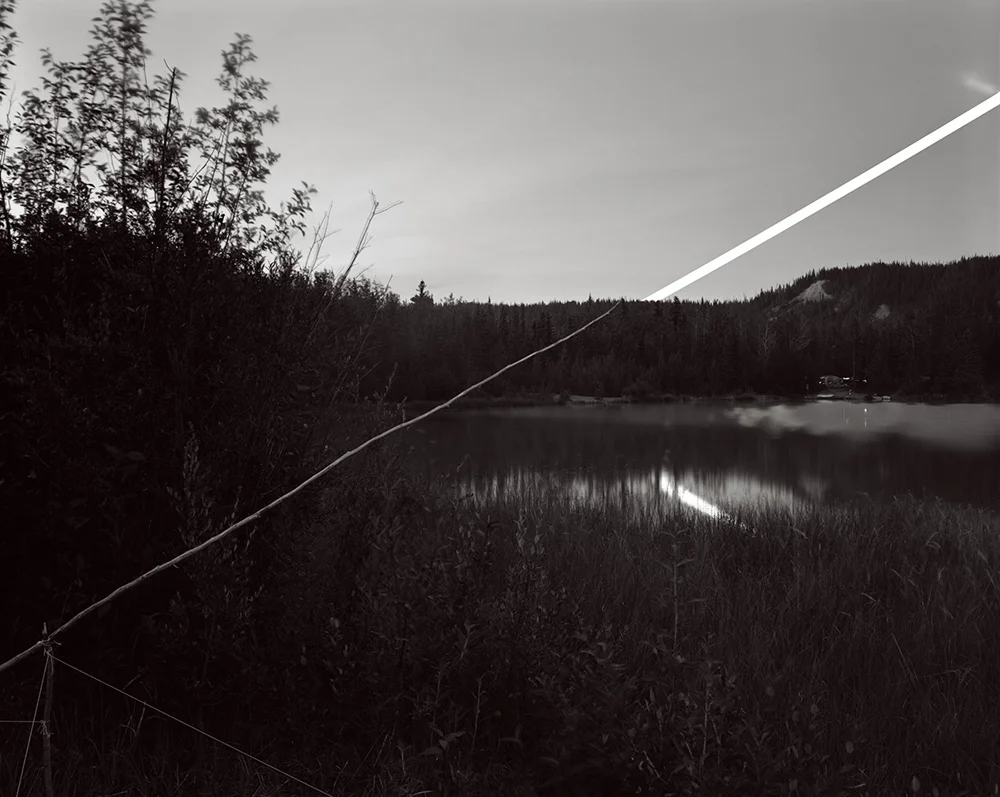 Sapling Moonrise, Squirrel Creek, Alaska