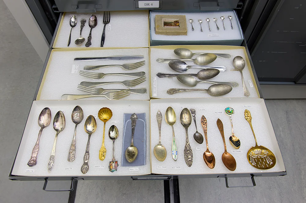 Souvenir Spoon Drawer, YNP Museum